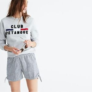 Madewell chambray stripe Shorts